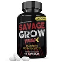 Justified Laboratories Savage Grow Max 1600MG Advanced Men 's Heath Formel 60 Kapsler
