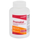 LEADER Prenatal Multivitamin med 800mcg folinsyre & essentielle næringsstoffer til sund graviditet & foster udvikling, DHA, høj potens Vitamin til forventede mødre, daglig support, 365 kapsler