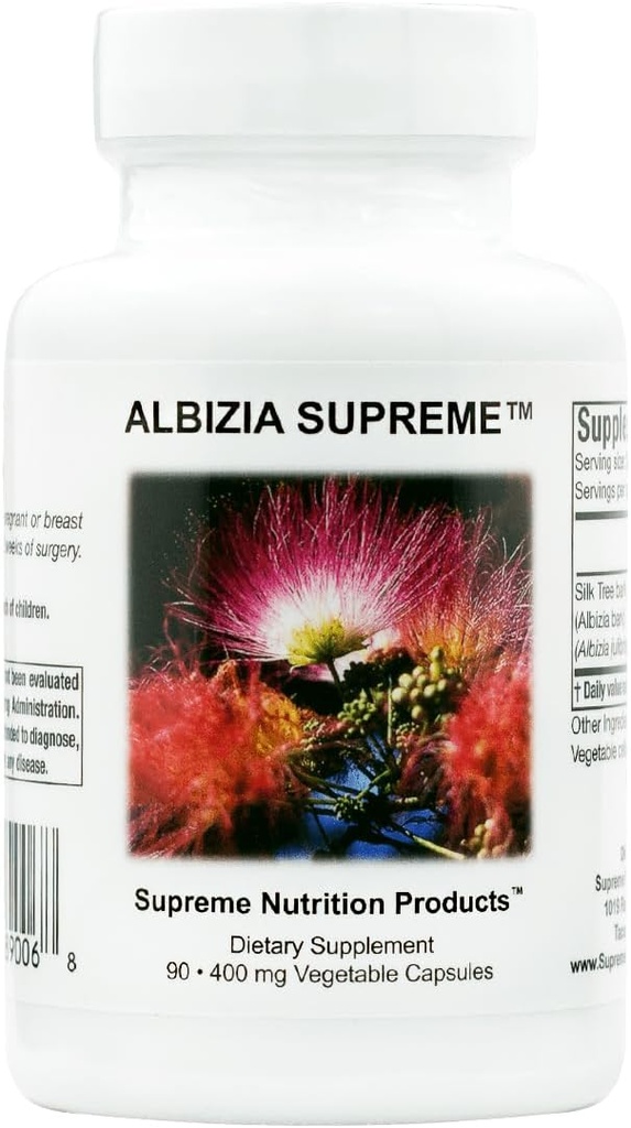 Supreme Nutrition Albizia Supreme, 90 Pure Silk Tree Bark Vegetariske Kapsler