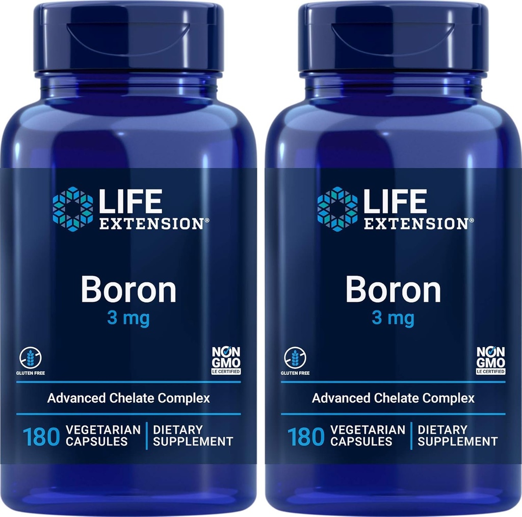 Life Extension Boron 3 mg 180 Caps (pakke med 2)