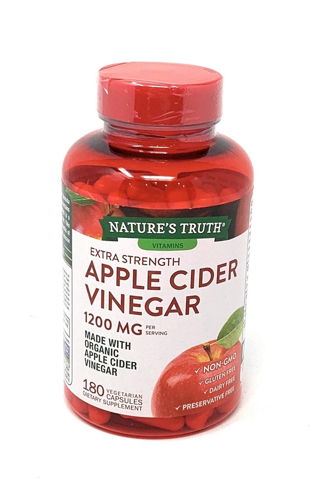 Nature 's Truth Apple Cider Vinagar 1200 mg, 180 kapsler