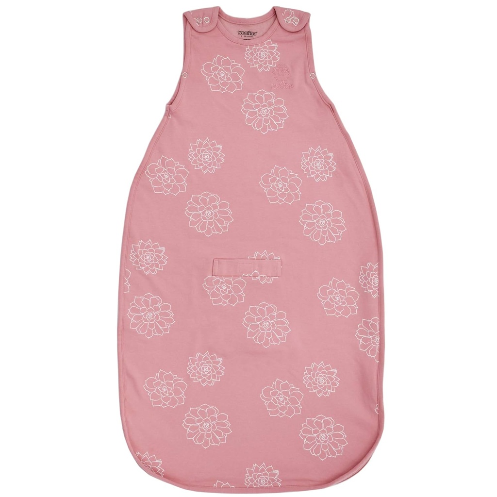 Woolino Merino uld og økologisk bomuld Ultimate Baby Sleep Sack - 4 Sæson Baby Wearable Blanket - Two-Way lynlås justerbar sovepose - Universal Størrelse (2-24 måneder) - Sukkulent