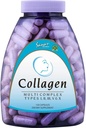 Sanar Naturals Multi Collagen Pills - Type I, II, III, V, X - Ekstra styrke hår hud negle Joints - Hydrolyzed Collagen til kvinder og mænd, 150 kapsler