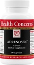 Sundhed Bekymringer Adrenosen - Adrenal Træthed & Burnout Support - Energi, Focus & Stress Inddrivelse - Bovin Adrenal, PAK, Eleuthero, Schisandra & Kinesiske urter - 90 Kapsler