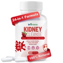 Avanceret Nyre Rengøring Detox & Reparation - 24- in-1 Nyre Support Supplement med Urteformel for Nyre & Urinary Tract Sundhed - Non- GMO, Lavet i USA, 60 Kapsler