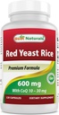 Bedste Naturals Red Yeast Rice med CoQ10, 120 kapsler - cardiovaskulær formel Indeholder 600 mg Red Yeast Rice og 30 mg CoQ10