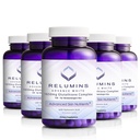 Reluminer L- Glutathione Complex 1650mg - Antioxidant Support med Alpha Lipoic Acid, NAC, L- methionin, E-vitamin, Hudsundhed supplement, Lavet i USA - 90 Vegetariske kapsler x 5 Flasker