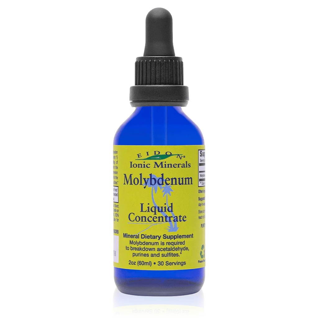 Eidon Ionic Minerals Flydende Molybdæn Supplement - Flydende Ionic Minerals, Molybdæn Drops, Alle naturlige, ingen Tilføjet sukkerarter, Understøtter Biological Processer, Mineral Kosttilskud, 2 oz