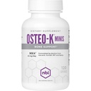 NBI Osteo- K Bone Support - Mini Note 124; D-vitamin & K Complex med Calcium Citrate Support 124; 45mg Vitamin K2 (MK4) for Stærk Bone Health & Function