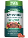 Nature 's Truth Kalium Magnesium Citrate Gummies ttesmå 124; 60 Greve Beeg 124; Vegan, Non- GMO & Gluten Free Supplement