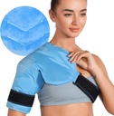 REVIX Shoulder Ice Pack til Rotator Cuff Cold Therapy, Arm Gel Ice Pack til skader Genbruges, Fleksibel Cold Compression Wrap til post-workout Inddrivelse, Træthed og skulderbesvær, Blå