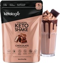 Keto Collagen Shake (Chokolade) - med kokosolie, Prebiotika, Grass Fed Hydrolyzed Collagen Peptider Type I & III, Lav Carb, Gluten Free, 1.78lbs. (810g)