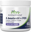 AnimalBiome Pet Probiotika - S. boulardii + FOS Probiotisk og Prebiotisk pulver til hunde og katte 60g