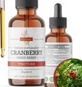 Cranberry Tinktur - Økologisk Cranberry Extract Liquid, Alkohol - Free Herbal Supplement - Made in USA