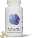 InfiniWell Senolytic Longevity Kosttilskud - Optimér cellular aging, hjælp til kognitiv funktion & neurologisk behandling - med Resveratrol, Pterostilbene & Quercetin (30 kapsler)