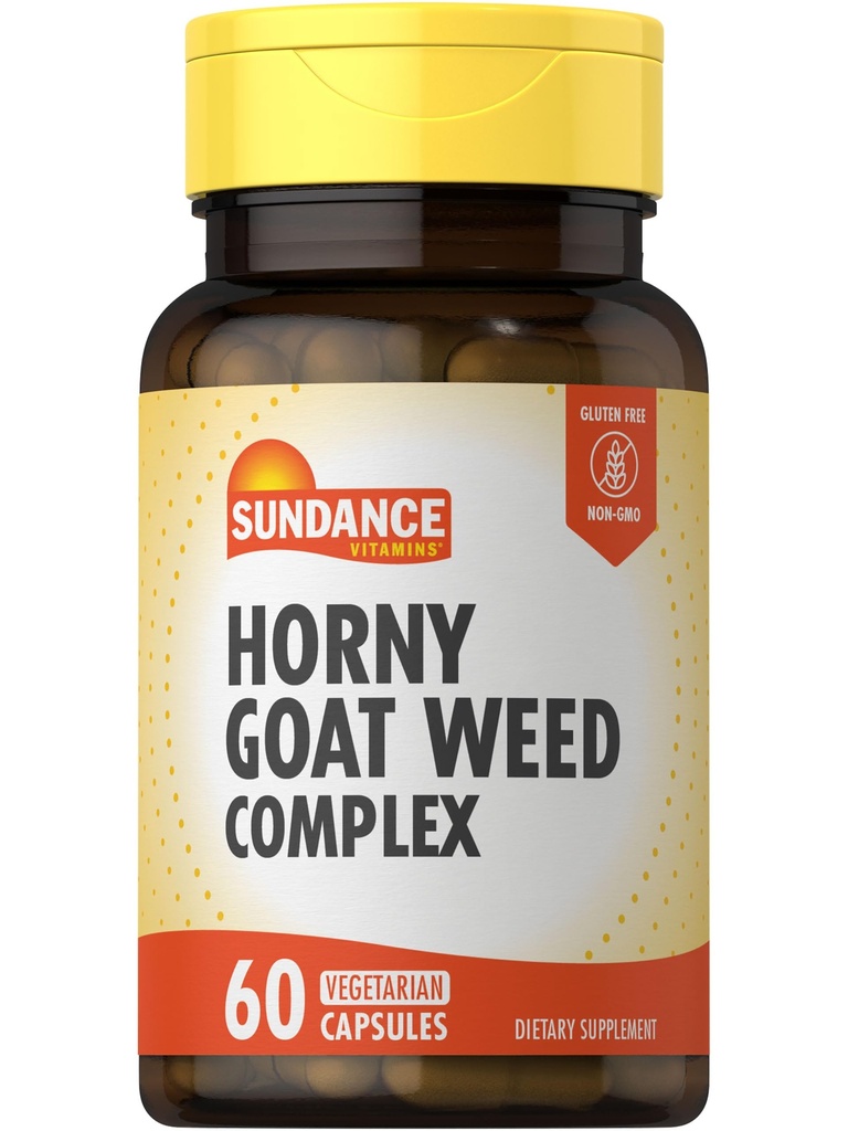 Sundance Horny Geat Weed Complex 124; 60 Kapsler; 124; med Maca, Tribulus Terrestris, og L- Arginin Meet 124; Vegetar, Non- GMO & Gluten Free Supplement