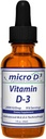 Nutrasal Micro D3 Vitamin D-3 Drops - Høj koncentration (2 millioner IE) Vitamin D3 med Nano teknologi og op til 10X mere Absorption -1 oz (30 ml)