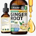 BIO KRAUTER Ingefær Root Extract - Natural Ingefær Kosttilskud til Samlet Wellness - Alkohol og sukker fri - Vegan Drops 2 Fl.Oz.
