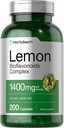 Horbäach Lemon Bioflavonoids Supplement: 124; 1400 mg; 124; 200 Kapsler: 124; Kompleks med Rutin og Hesperidin; 124; Non- GMO og Gluten Free
