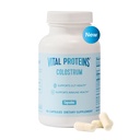 Vital Proteins Bovine Colostrum Supplement 90 Kapsler til Gut Health, immunforsvar med 40% IgG Premium Bovine Colostrum Superfood, Unflavored, 30 Servere
