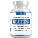 Afslapning Sleep Aid, Natural Non- Habit Forming, Sleep Supplement udviklet til støtte for længere og bedre søvn, Kamille, Magnesium, Melatonin, Ashwagandha, GABA, Drug- Free (60 Greve)