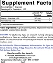 Bedste Naturals Acetyl L- Carnitin og Alpha Lipoic Acid 750 mg & vitamin B- 12 6000 mcg