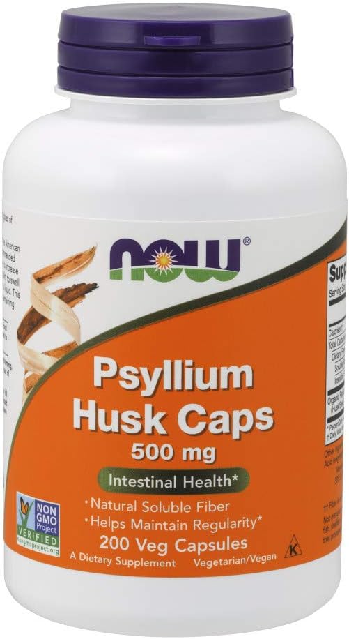 Psyllium Husk 500 mg, 200 kapsler (pakning med 3)
