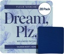 Fleur Marche Dream, Plz Botanical Sleep Patch - Bedre ZZZ 's med Valerian Root, L- Theanine, Lavendel Oil & Hums - Natural Sedative - Meget biotilgængelige - 28 Patches