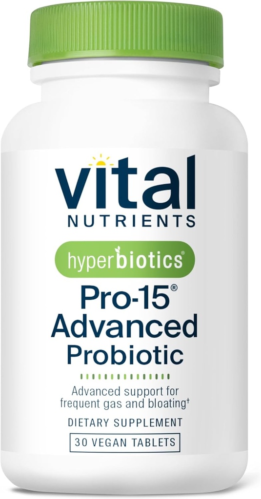 Hyperbiotika Vital Nutrients Pro- 15 Advanced Probiotika til kvinder og mænd