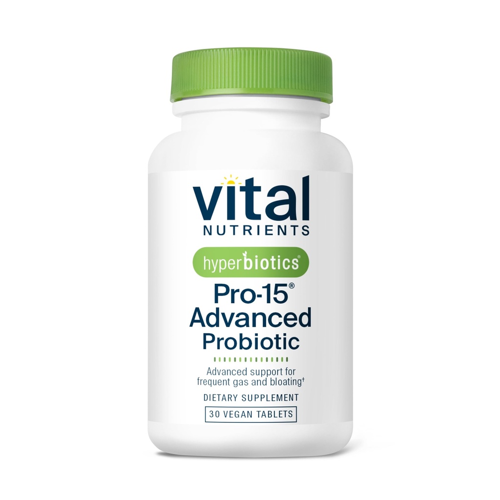 Hyperbiotika Vital Nutrients Pro- 15 Advanced Probiotika til kvinder og mænd