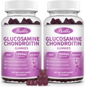 2 Pack Glucosamin Chondroitin Gummies Extra Strength w / MSM, Elderberry, Hyaluronic Acid-Chewable Fælles Support for Kvinder, Mænd, Adults- Antioxidant Support til Fælles Komfort & Mobilitet
