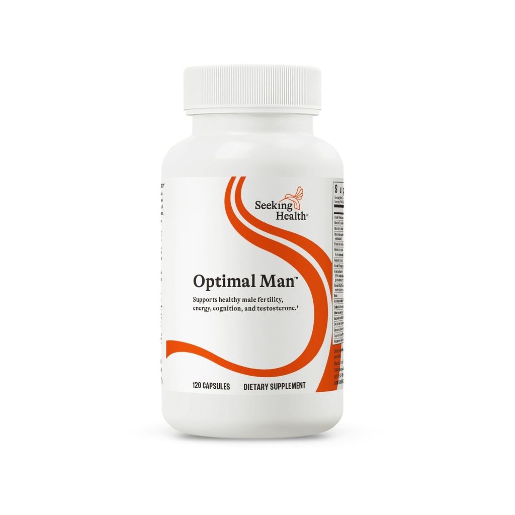 Søg Health Optimal Man - Multivitamin supplement med zink, aktiv folat, & Alpha- Lipoic Acid - Multivitamin understøtter energi & hjerne sundhed - Støtte sund aldring & mænds sundhed - 30 Serveringer