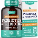 Præbiotika og probiotika: Lactobacillus Gasseri, Lactobacillus Rhamnosus, Plantarum, Casei, Bifidobacterium longum, lactis, infantis. Probiotisk Prebiotisk, Pre og Probiotika til fordøjelsessygdomme.
