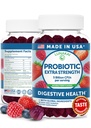 Lunakai USA Made Probiotic Gummies - 5 Millioner CFU 'er, Vegan, Non- GMO, Gluten- Free - Diguestive & immunsupport til kvinder & mænd - 60 Chewable Gummies