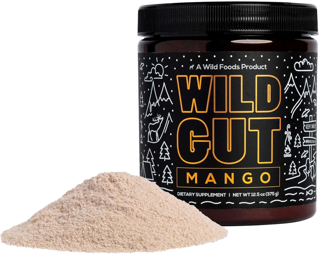 Wild Gut Daily Electrolyte Drink Powder til fordøjelsesstøtte: Psyllium Husk, Magnesium, Probiotika, fordøjelsesenzymer, FOS, Lakrids, Glutamin, Prebiotika - IBS, Bloating, Gas, Crampe 12.5oz