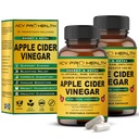 Promethean Wellness 2-PK (180 Count) ACV Pro Apple Cider Vinegar Capsules Certified Organic with Mother ACV Pills Detox Cleanse Acid Reflux Relief Support Supplement Ginger Root Cayenne Pepper Powder