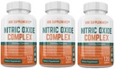 3 flasker nitrogenoxid kompleks 3500mg per servering L- arginin HCL AAKG AKG Alpha Ketoglutarat Citrullin Malat 360 Total Kapsler