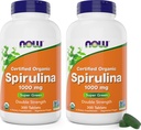 Now Foods Organic Spirulina 1000mg Tablets - 300 Count (Pack of 2) - Non- GMO, Super Green Hel Food Supplement - Double Strength 1000 mg - naturligt occurring Beta- Caroten (VIT A), B- 12 og GLA