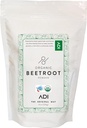 ADI USDA Certified Organic Beetroot Powder - 8oz, nitrogenoxid Booster, Raw Beetroot til Bagning & Juice, Natural Red Food Farvelægning, Resealable Pouch