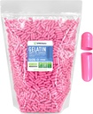 XPRS Nutra Størrelse 0 Tomme kapsler - 5000 Tomme Gelatine kapsler - Piller gør det - Pure Bovin Pill Gel Caps til Do- It- Yourself Kosttilskud (Pink)