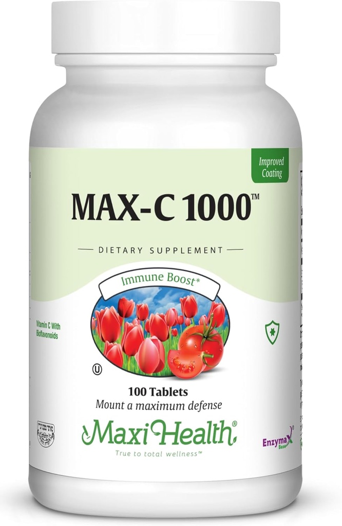 1000 mg vitamin C - 1000 mg tabletter Ultra High Absorption Formel - Gluten Free Kosher Dietary Non GMO vitamin C tillæg for immunsupport - VIT C vitamin C tabletter fra ascorbinsyre, 100 Tæl