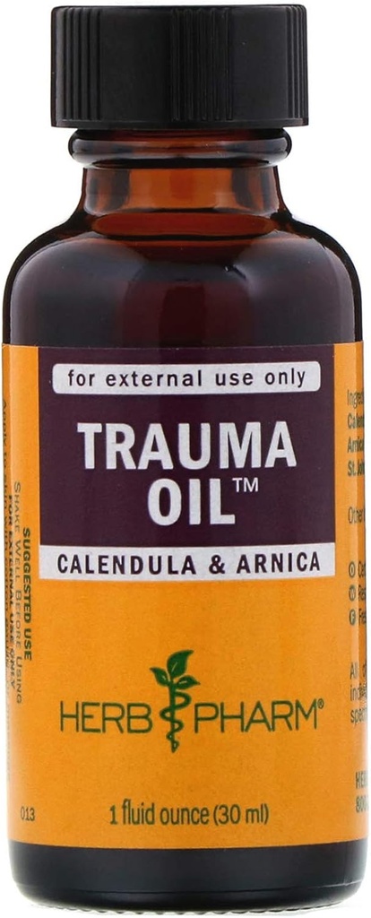 HERB PHARM Trauma Oil Compound, 1.2 Pounds (FAOIL01), 1 Fl Oz (Pack of 1)
