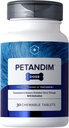 Petandim Hund Vitaminer (30 tyggetabletter), Antioxidanter Reducere oxiderende stress, fælles supplement til hunde, hud og coat supplement, Omega-3 & kollagen til hunde, kylling + Bacon Flavor