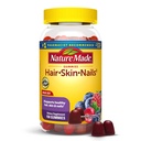 Natur lavet hår hud og negle med biotin 2500 mcg, Kosttilskud til sundt hår, hud & negle støtte, 150 gummies, 75 dages forsyning