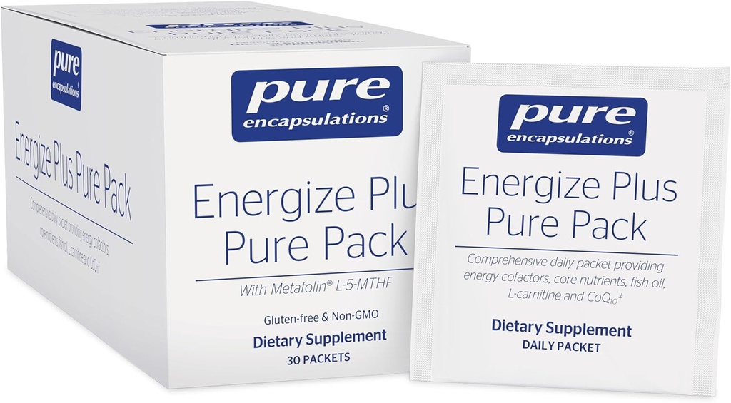 Pure Encapsulations Energize Plus Pure Pack | Supplement to Support Energy Production and Nutrient Metabolism* | 30 Packets