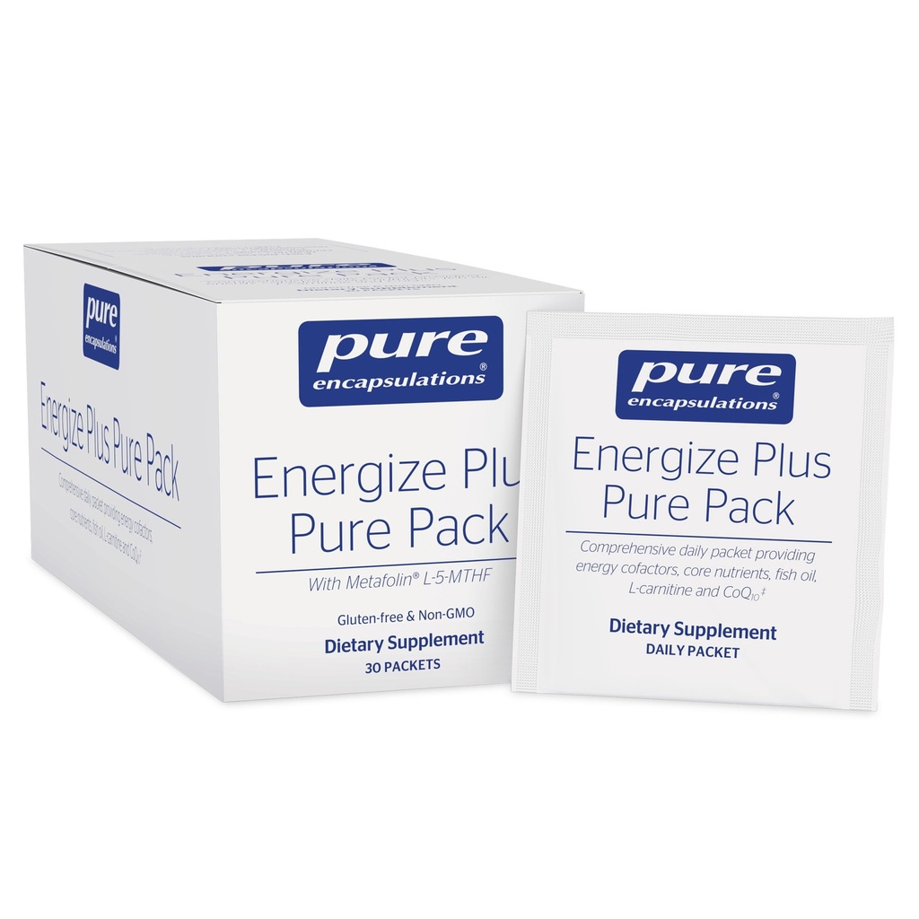 Pure indkapslinger Energize Plus Pure Packed 124; supplement til støtte energi produktion og næringsstof Metabolisme *