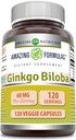Amazing Formulas Ginkgo Biloba 120 Mg Supplement 120 Kapsler er 124; Standardiseret til at indeholde 24% Ginkgo Flavone Glycosider er 124; Non- GMO er er 124; Gluten Free Gluten 124; Fremstillet i USA