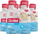 SlimFast Meal Erstatning Shake, Original Fransk Vanilla, 10g Klar til at drikke protein, 11 Fl. Oz Flaske, 4 Greve (pakke af 3) (Packaging May Vary)