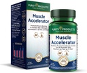 Renhed Produkter Muskelaccelerator 650 mg Patenteret & klinisk testet Muskelaccelerator Blend af Ayurvedic Herbal Ekstrakter fremmer Styrke, Endurance + Muskelvækst - 60 Veg Caps