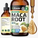 BIO KRAUTER Maca Root Liquid Drops - Maca Extract Tincture - Vegan, Sukker & Alkohol Free Extract 4 Fl.Oz.